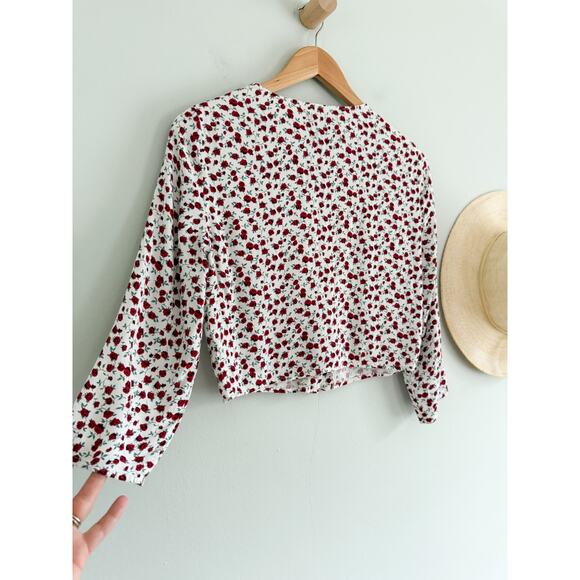 Reformation | Saskia Top Cardigan Blouse in Amber Rose | ***ESTIMATED*** Sz S - Picture 8 of 8